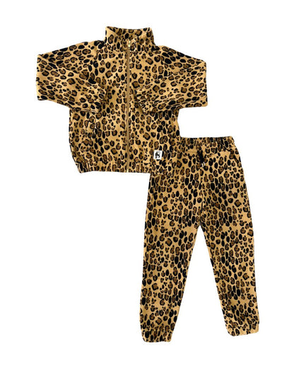 Leopard Print Fleece Set