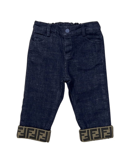 Monogram Cuff Jeans