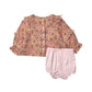 Floral Muslin Blouse and Bloomer Set