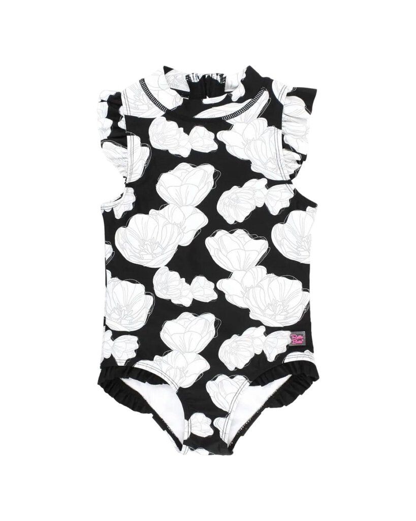 Bold Floral Print Swimsuit