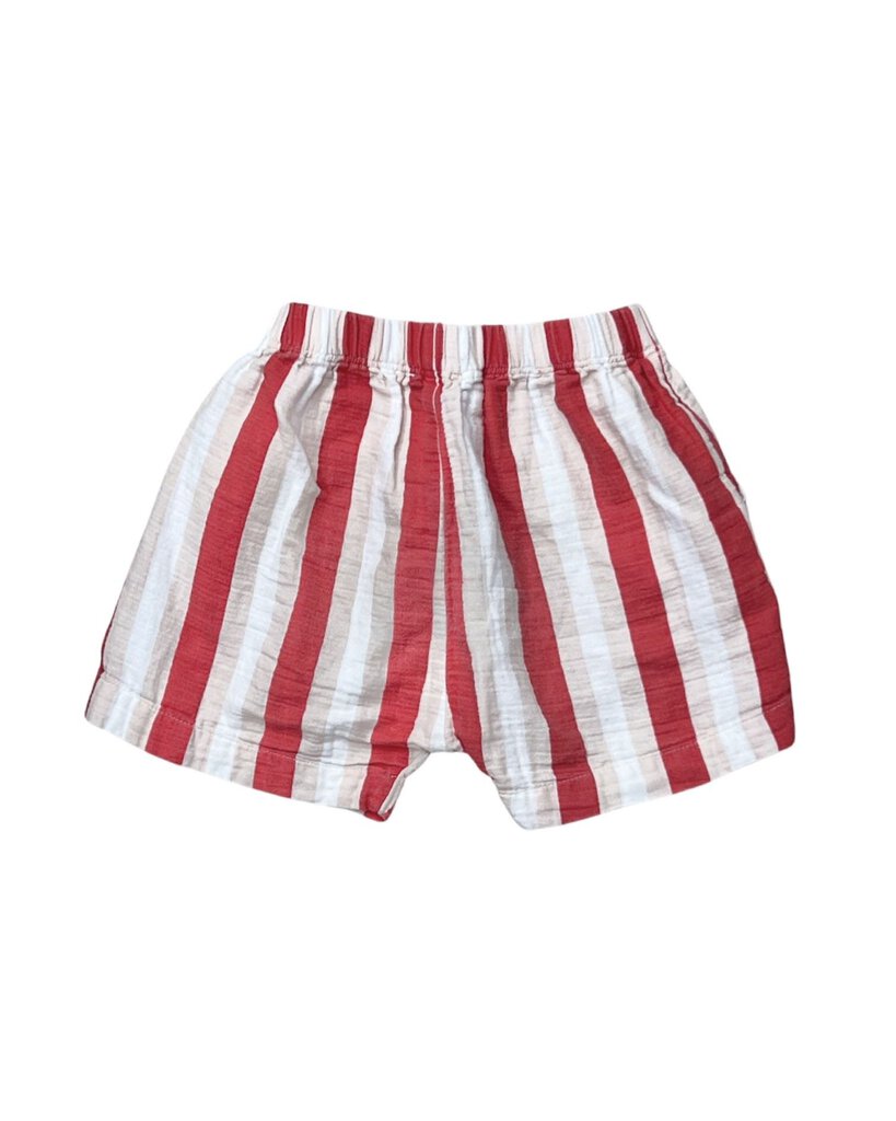 Striped Muslin Shorts