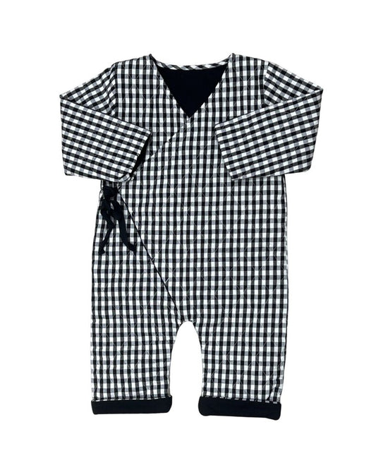 Gingham Wrap Coverall