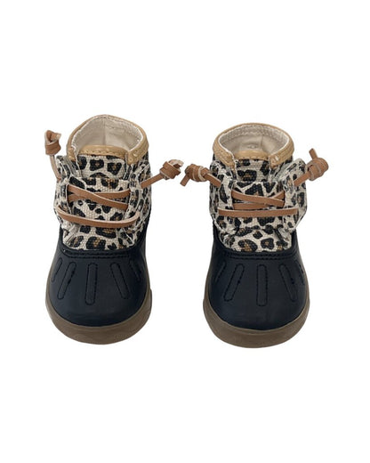 Leopard Print Duck Boots