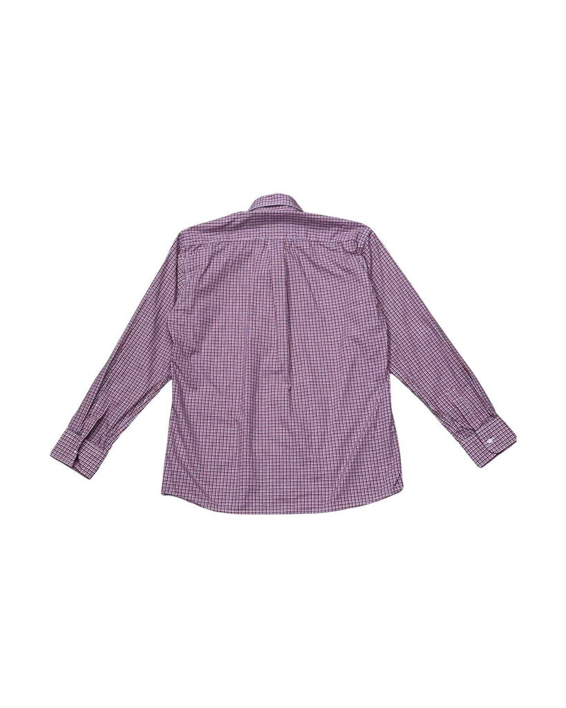 Plaid Button-Up Shirt
